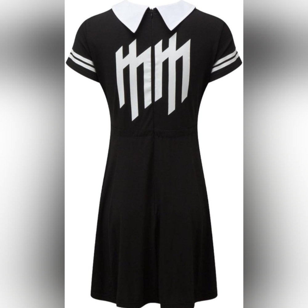Killstar Marilyn Manson Not A Doll Collar Dress Black